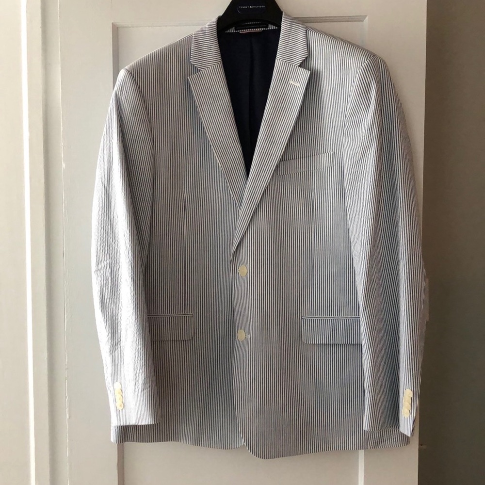 COPY - Tommy Hilfiger seersucker blazer - modern fit